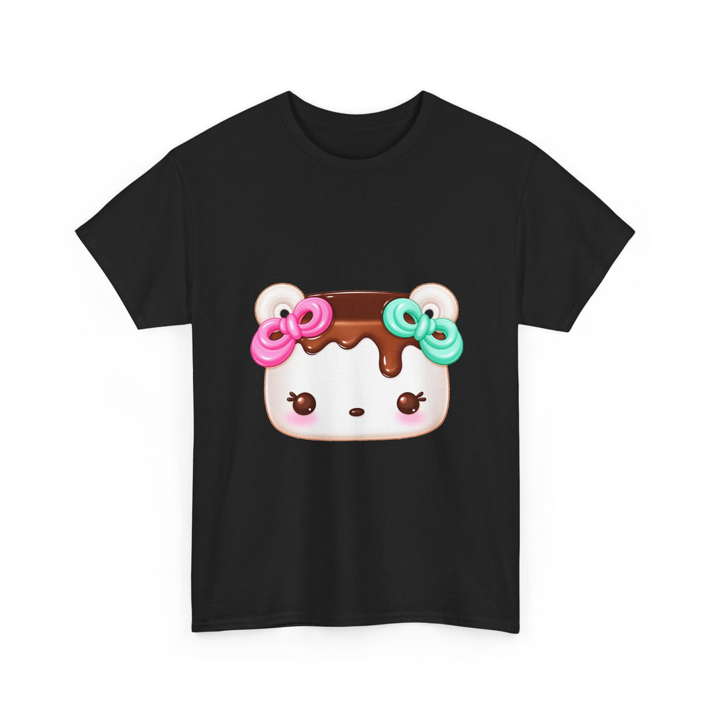 chocolate drizzled dessert tee - 100% cotton