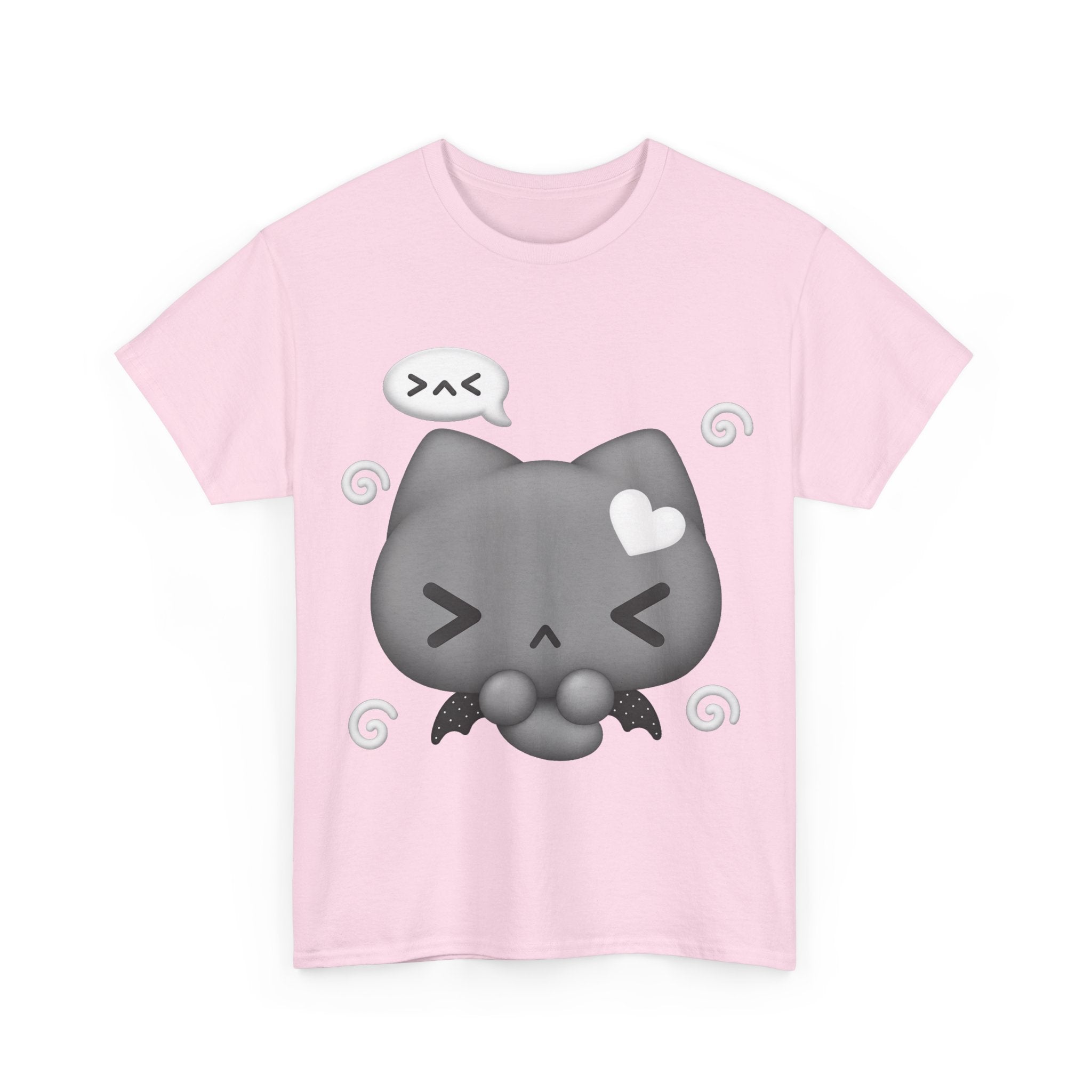 Kawaii Heart Bat Tee — 100% cotton perfect for halloween