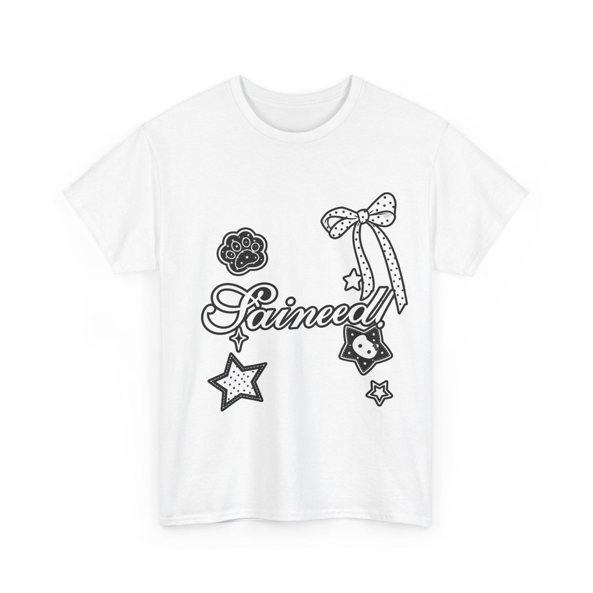 Cute Ribbon & Stars Tee - 100% cotton