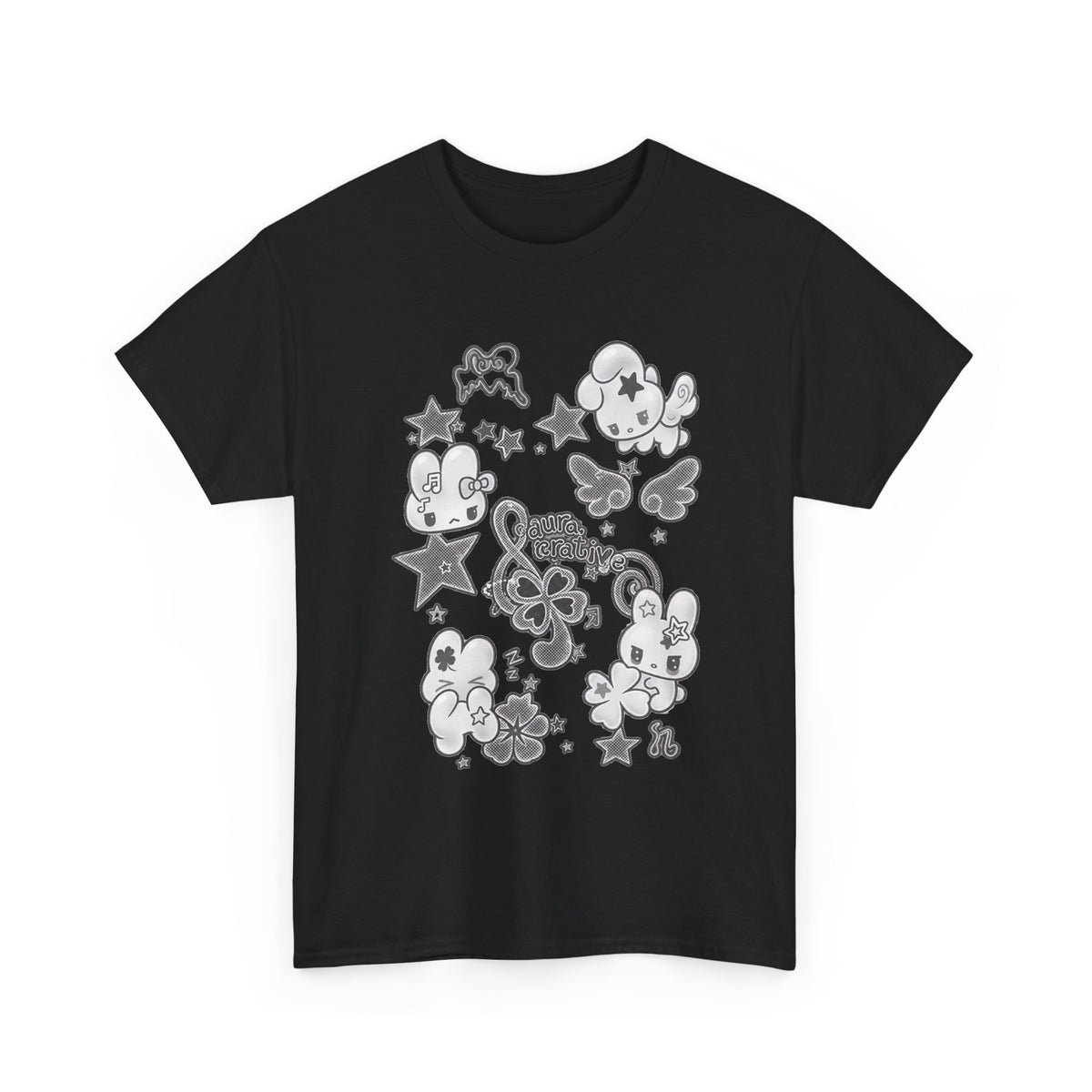Cute Kawaii Characters Graphic Tee - 100% cotton