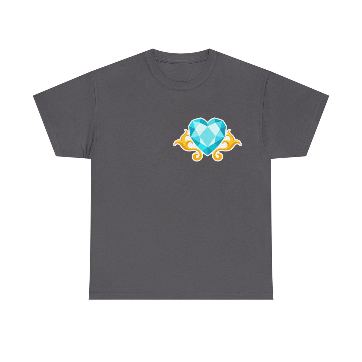 Heart Gem T-Shirt — Blue Jewel - 100% cotton