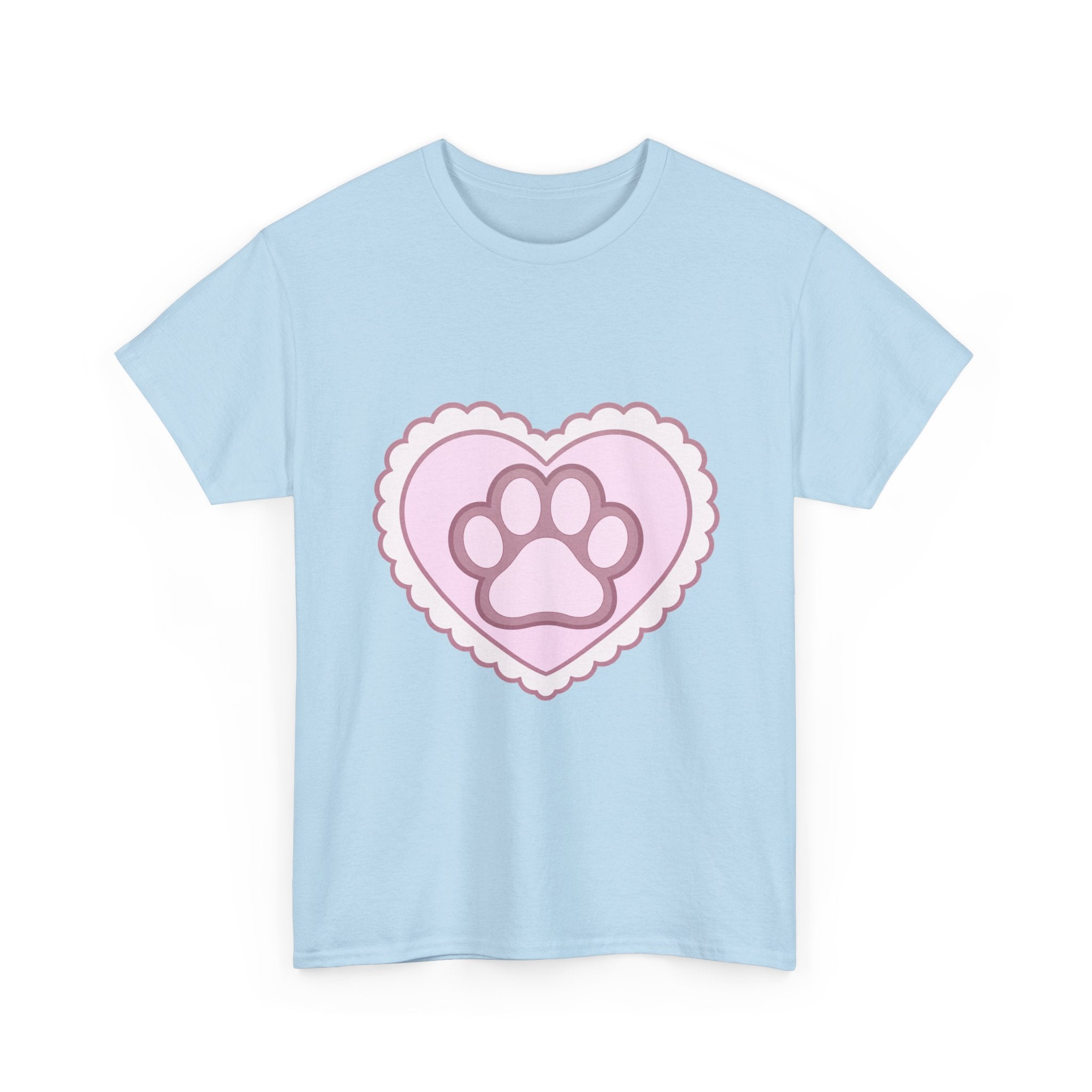 Pink Paw Heart Tee – 100% cotton -.-