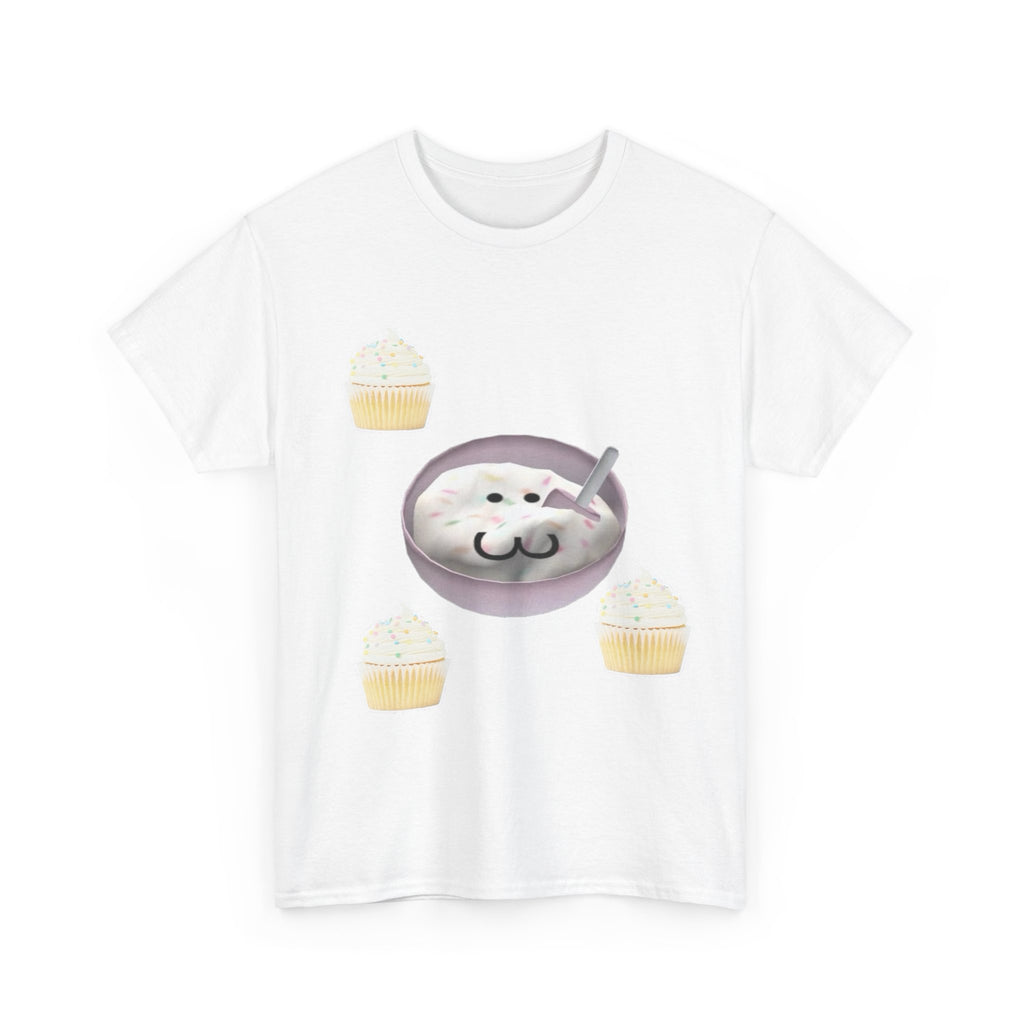 Cute Cat Latte T-Shirt — Kawaii Cat Coffee & Cupcake Tee