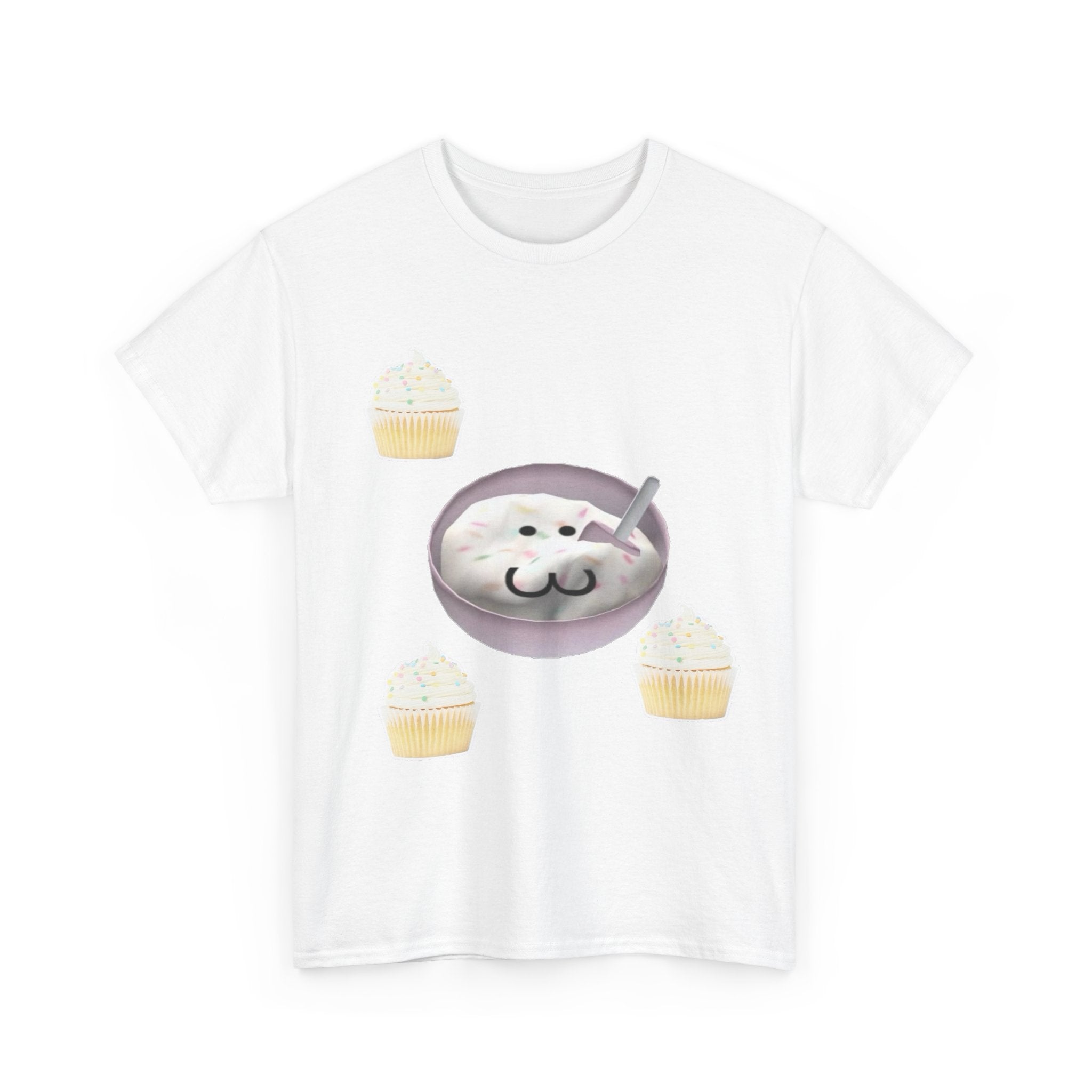 Cute Cat Latte T-Shirt — Kawaii Cat Coffee & Cupcake Tee