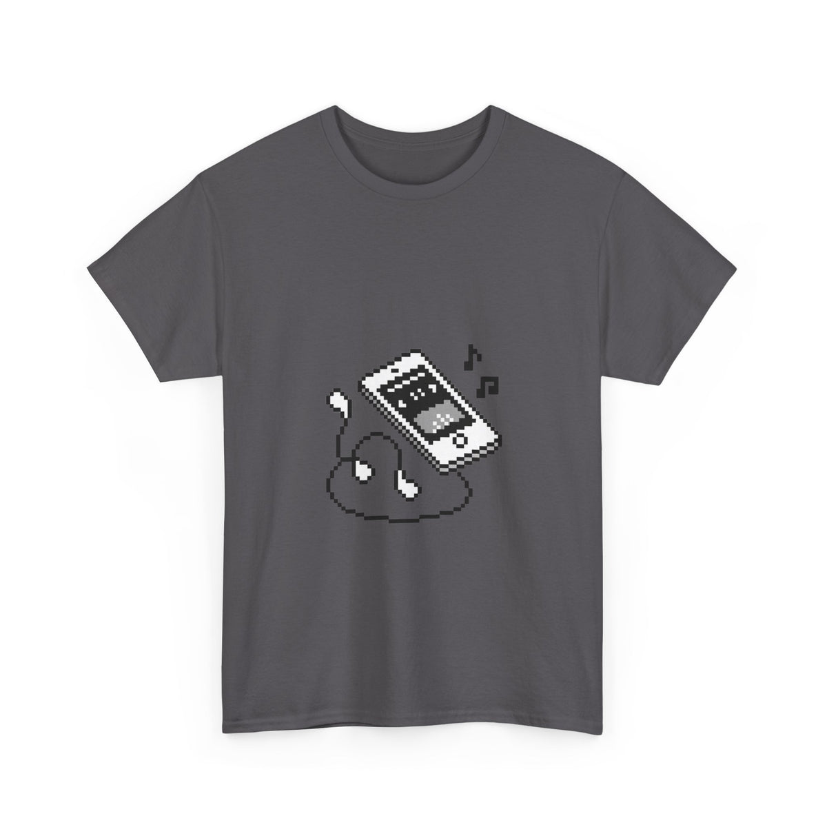 Pixel Music Player Tee - 100% cotton