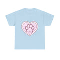 Pink Paw Heart Tee – 100% cotton -.-