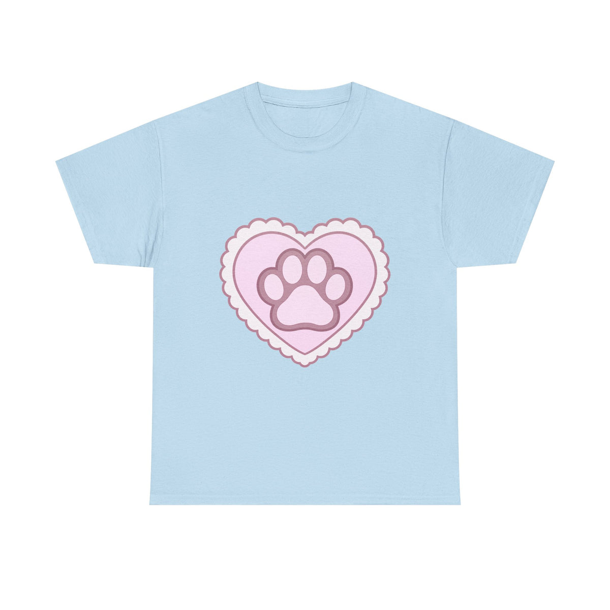 Pink Paw Heart Tee – 100% cotton -.-