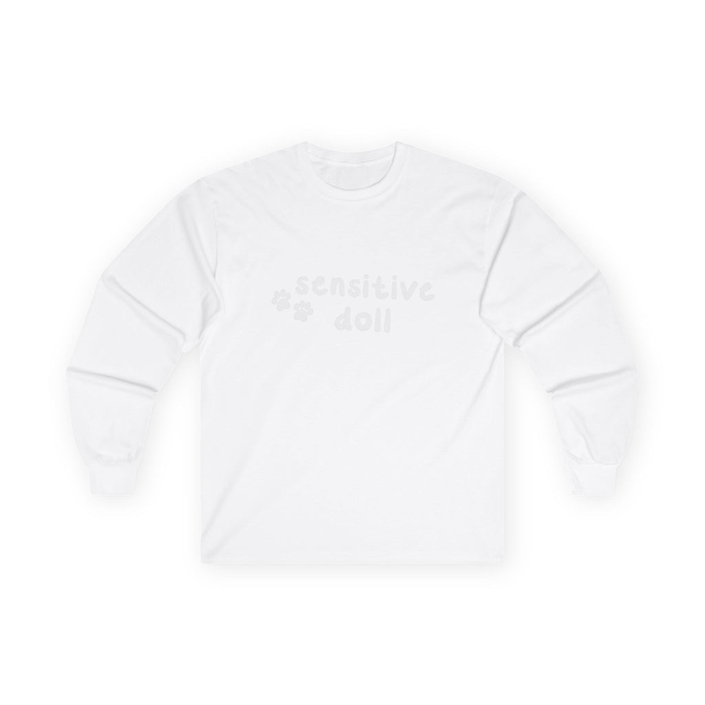 Long Sleeve Tee — "sensitive doll" - 100% cotton