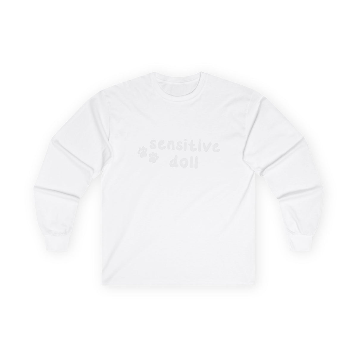 Long Sleeve Tee — "sensitive doll" - 100% cotton