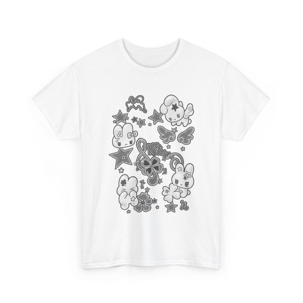 Cute Kawaii Characters Graphic Tee - 100% cotton