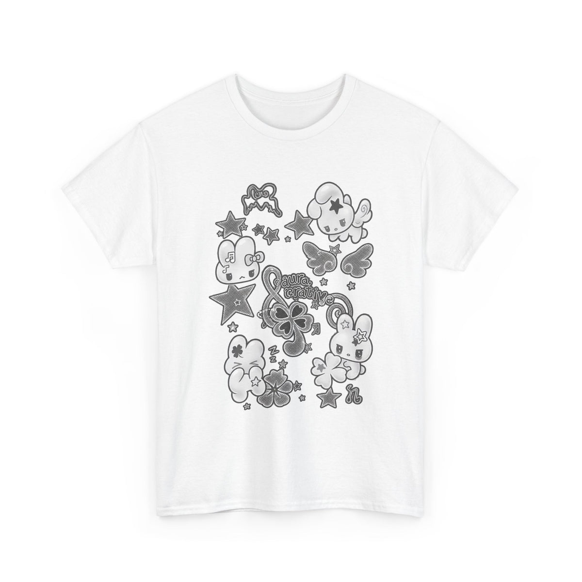 Cute Kawaii Characters Graphic Tee - 100% cotton