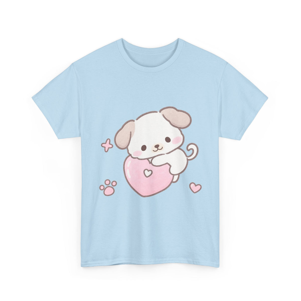 Cute Puppy Heart Tee - 100% COTTON