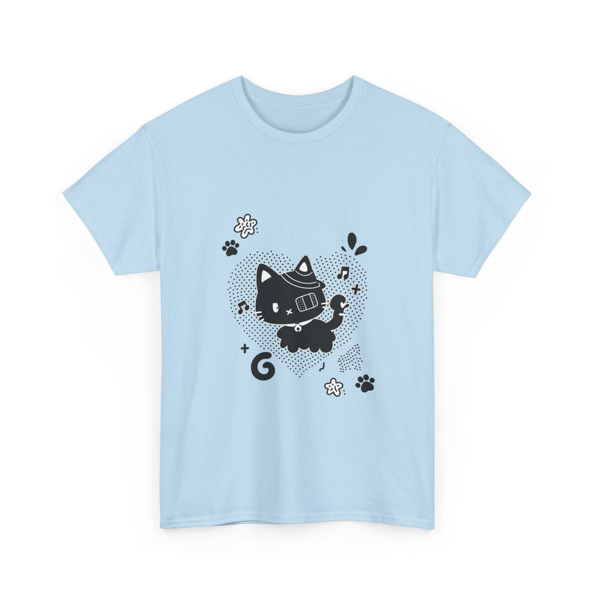 Kawaii Cat Robot Tee - 100% cotton