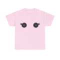 Button Eye Tee — Cute Doll Face Graphic T-Shirt