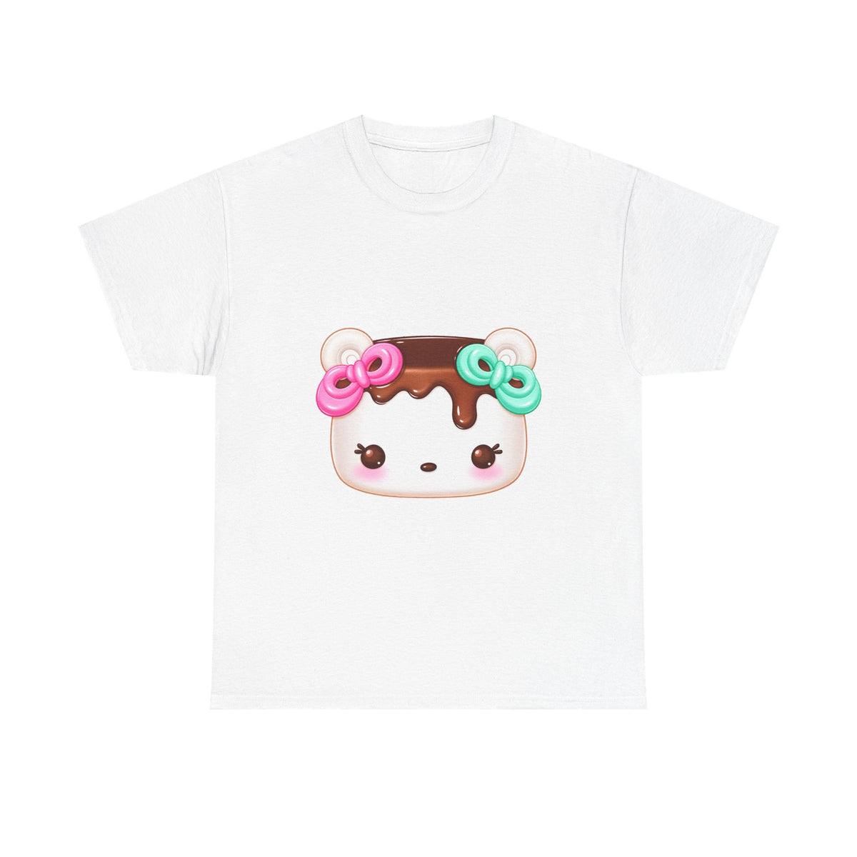 chocolate drizzled dessert tee - 100% cotton