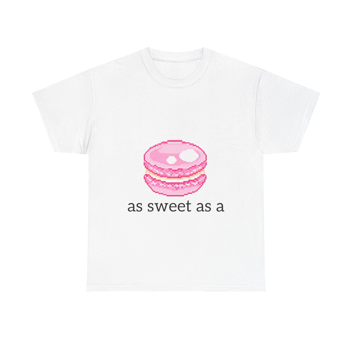 as sweet as a macron -.- cotton tee