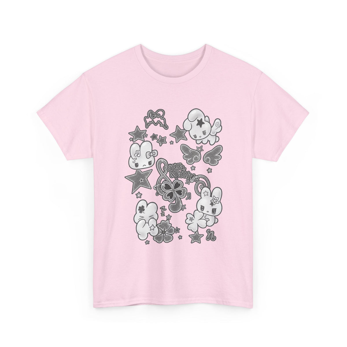 Cute Kawaii Characters Graphic Tee - 100% cotton