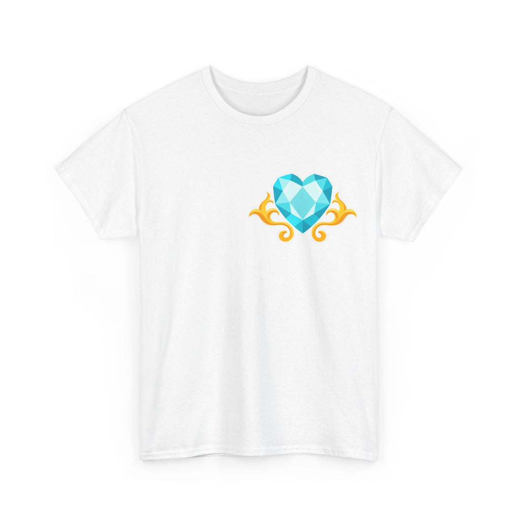 Heart Gem T-Shirt — Blue Jewel - 100% cotton