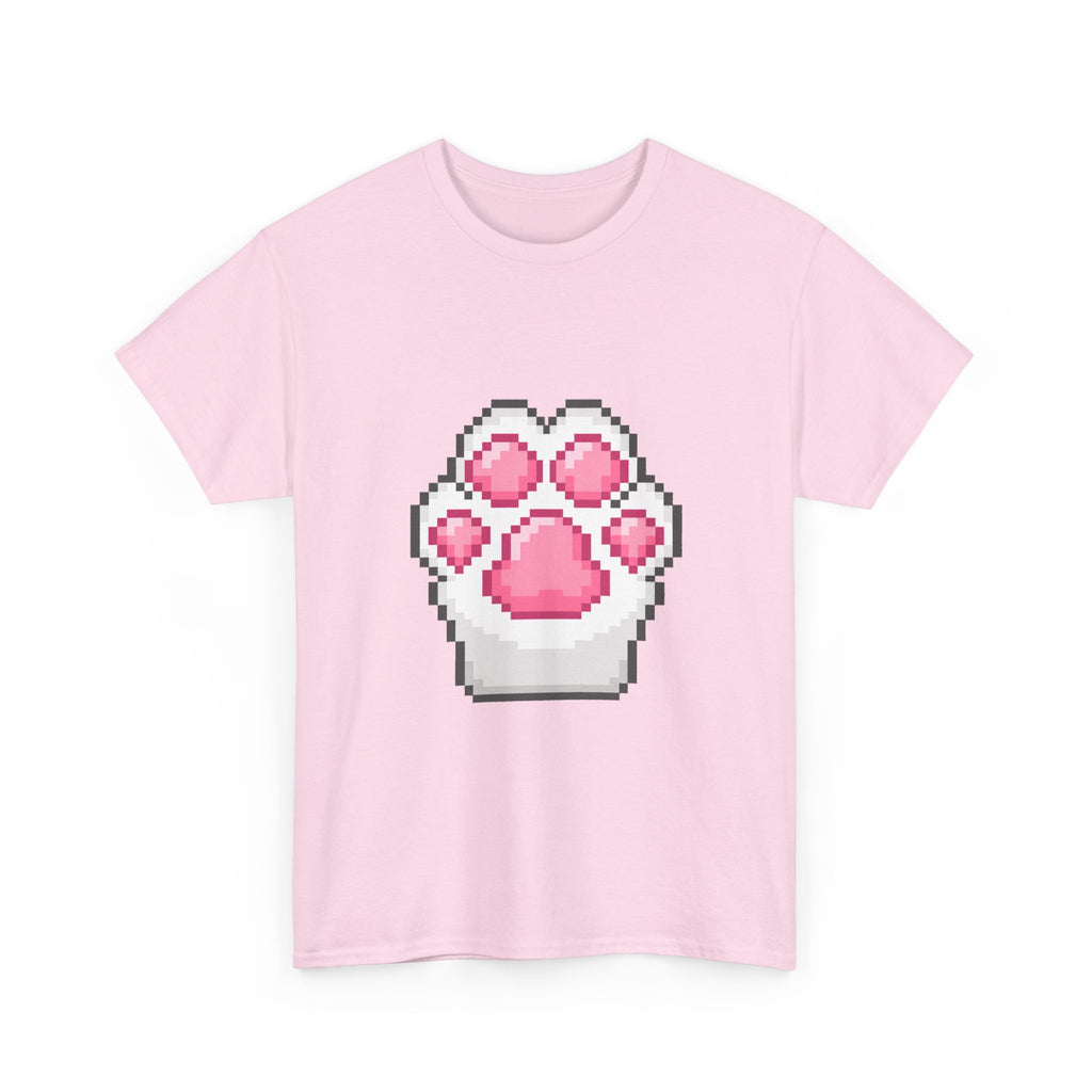 Pixel Cat Paw Tee - 100% cotton