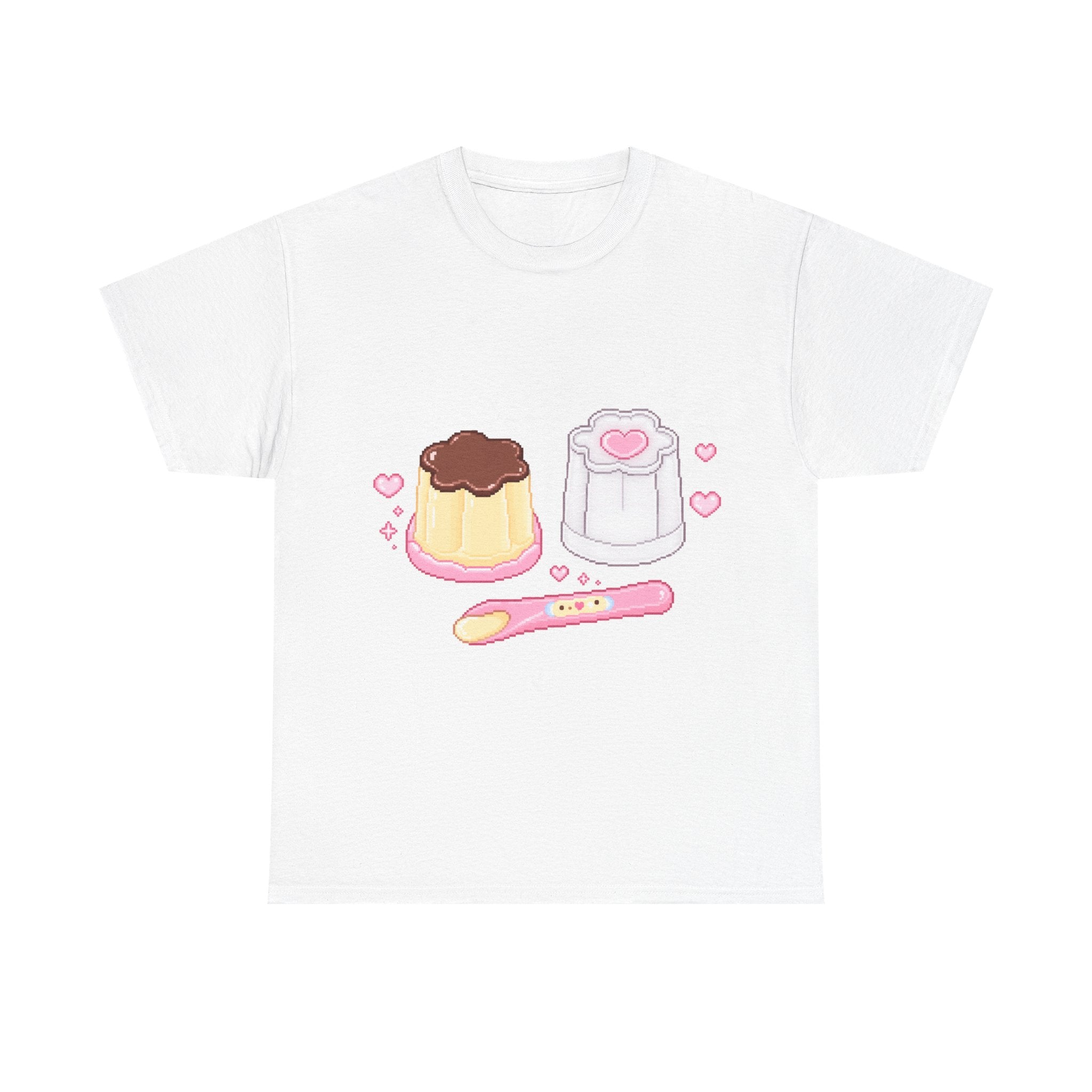 Dessert Kawaii Tee — Cute Pudding 100% cotton