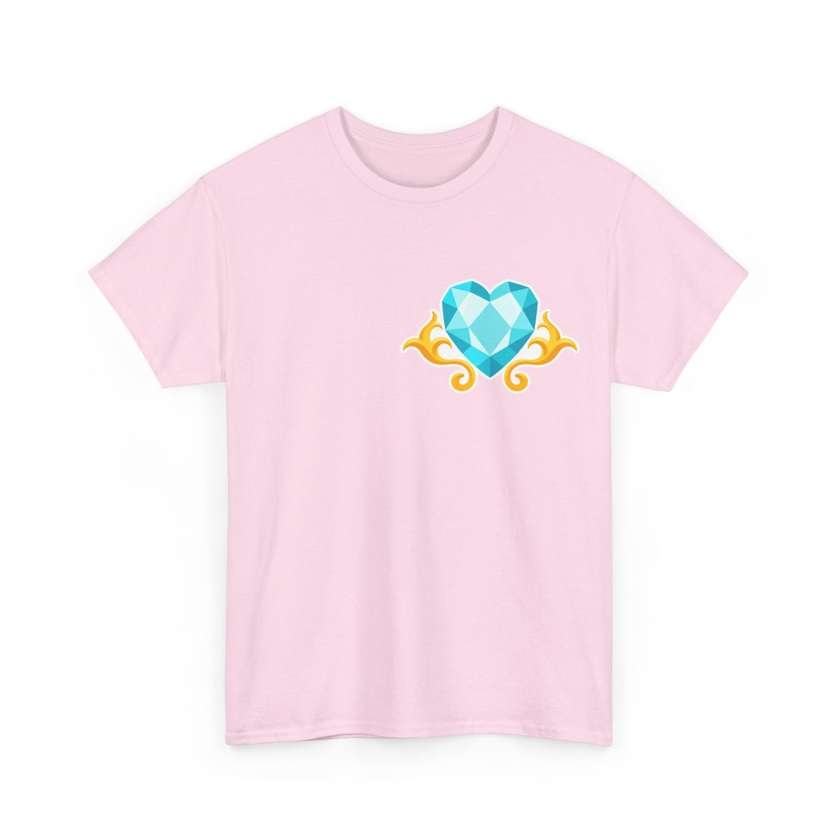 Heart Gem T-Shirt — Blue Jewel - 100% cotton