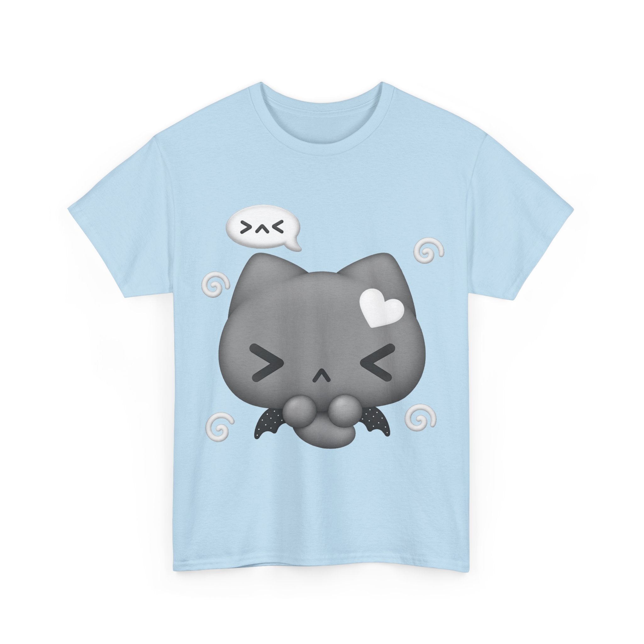 Kawaii Heart Bat Tee — 100% cotton perfect for halloween