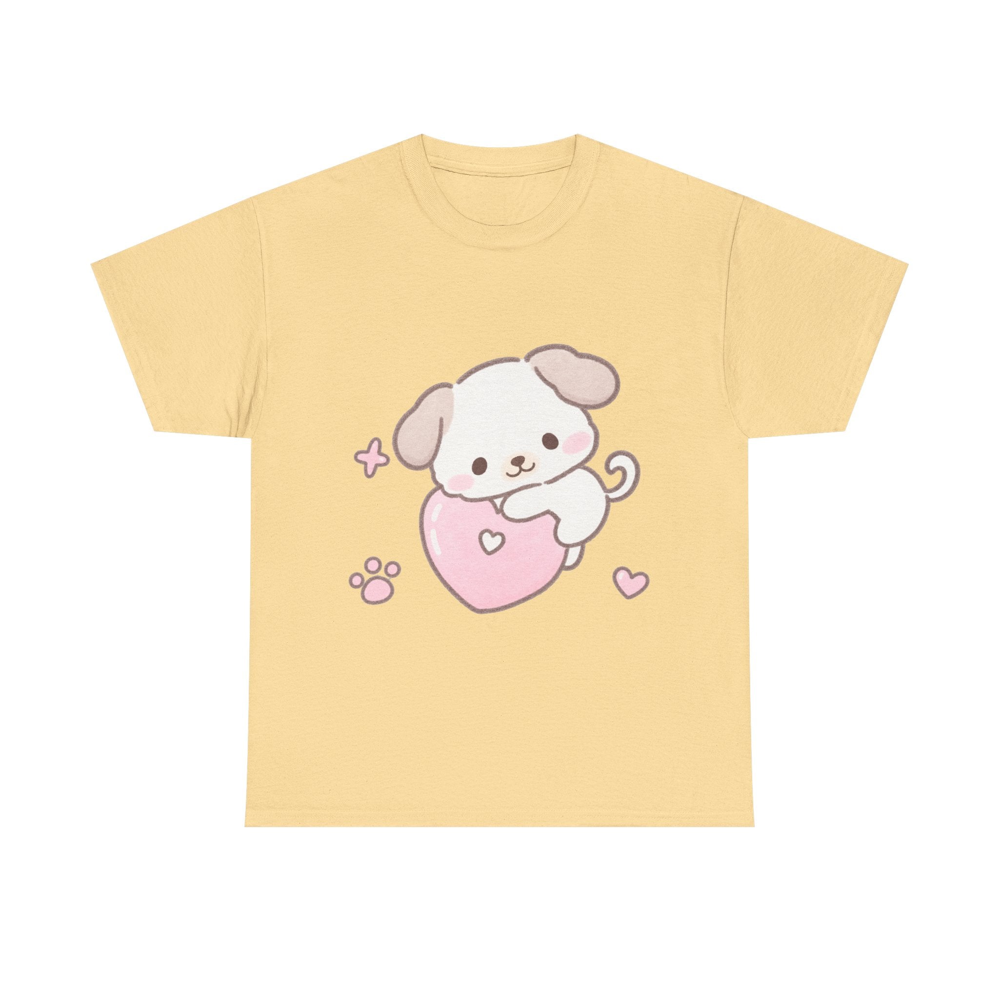 Cute Puppy Heart Tee - 100% COTTON