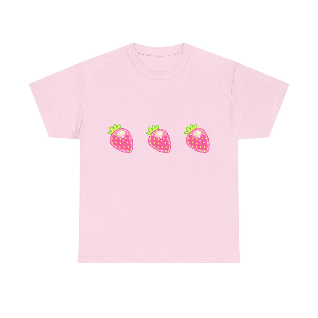 Strawberry pixel tee - 100% cotton :D