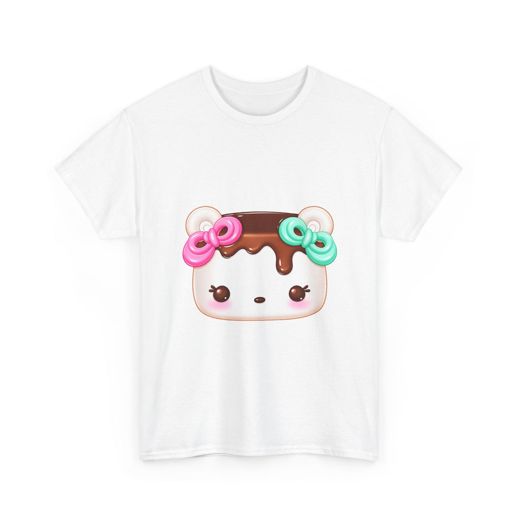 chocolate drizzled dessert tee - 100% cotton