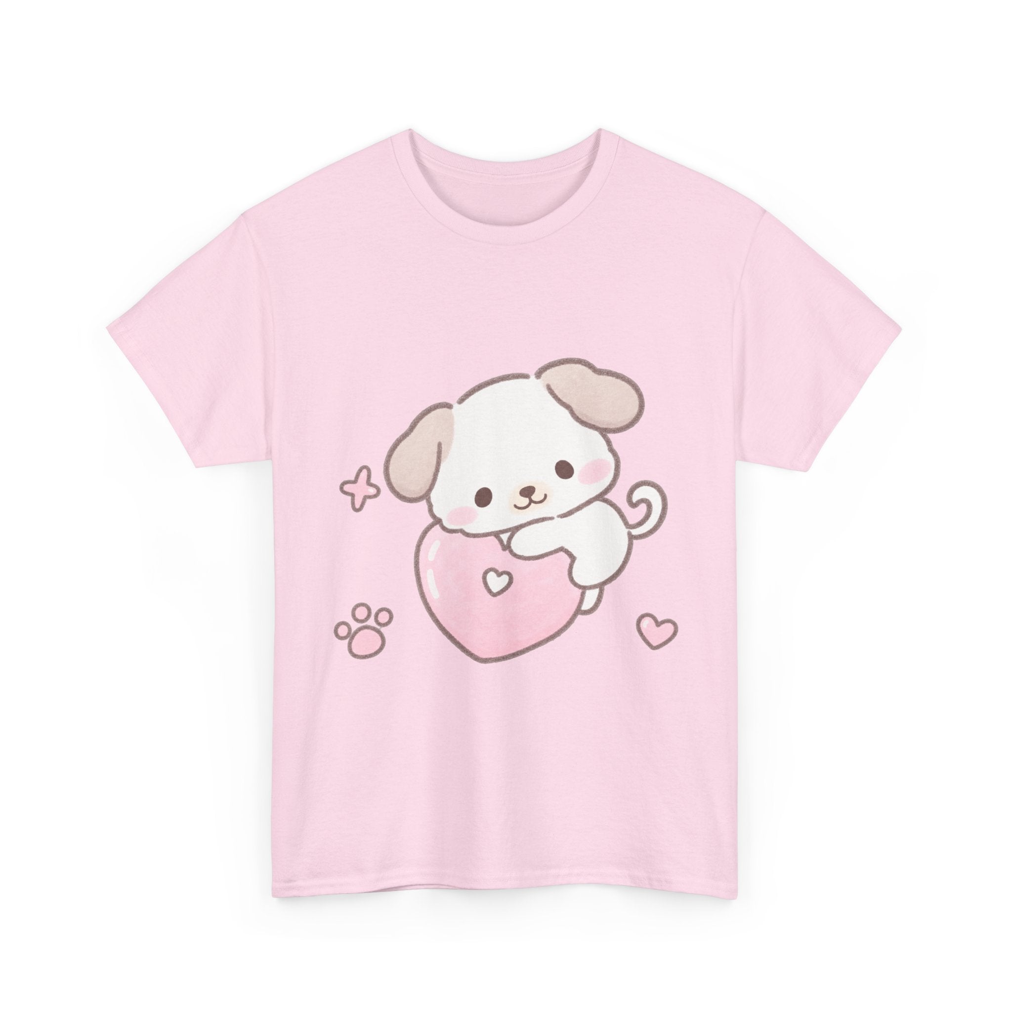 Cute Puppy Heart Tee - 100% COTTON