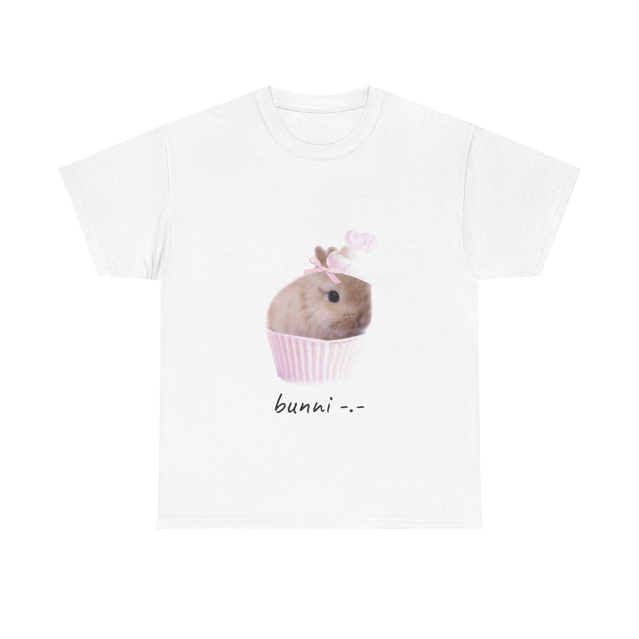 Bunni Cupcake Tee — Cute Bunny Cupcake Graphic T-Shirt