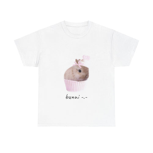 Bunni Cupcake Tee — Cute Bunny Cupcake Graphic T-Shirt