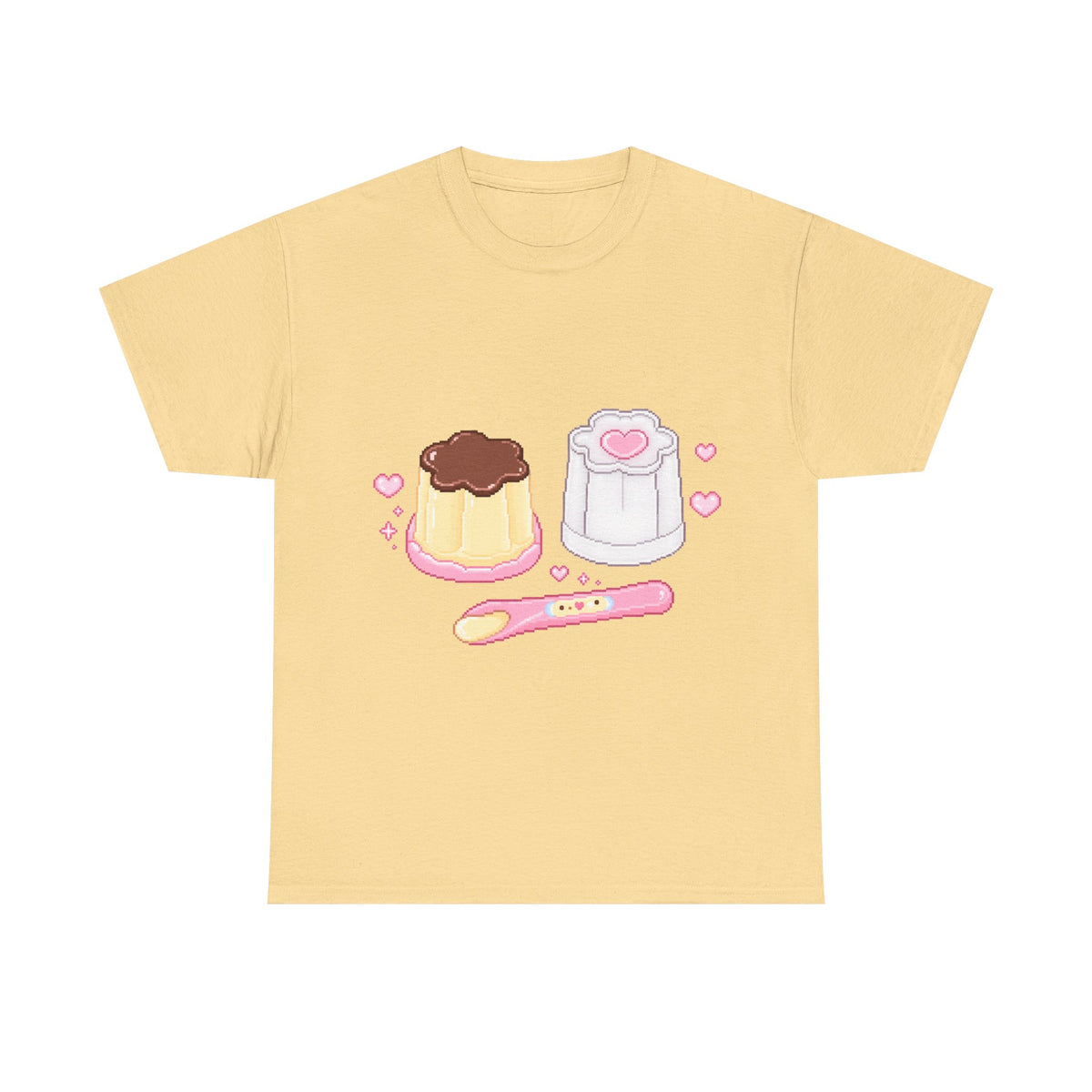 Dessert Kawaii Tee — Cute Pudding 100% cotton