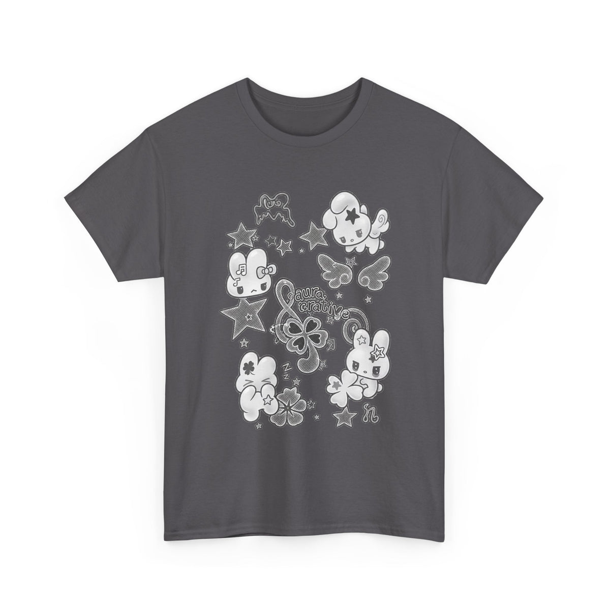 Cute Kawaii Characters Graphic Tee - 100% cotton