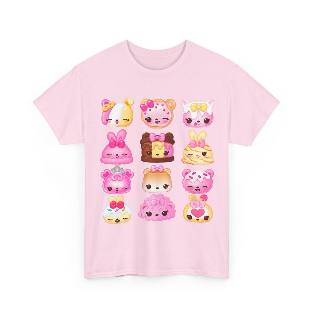 Kawaii Sweet Treats Tee - cute characters - 100% cotton