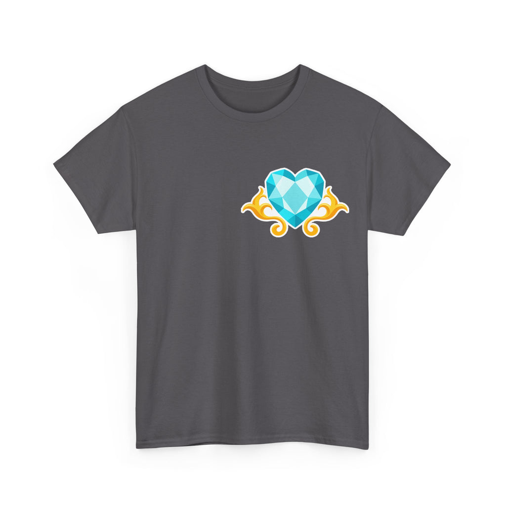 Heart Gem T-Shirt — Blue Jewel - 100% cotton