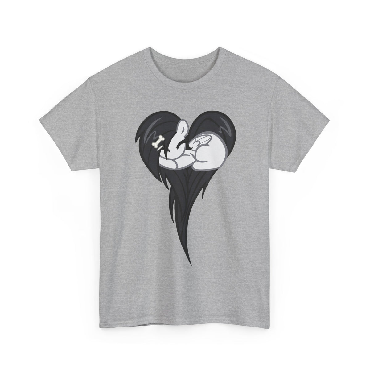 pony heart shaped tee - 100% cotton -.-