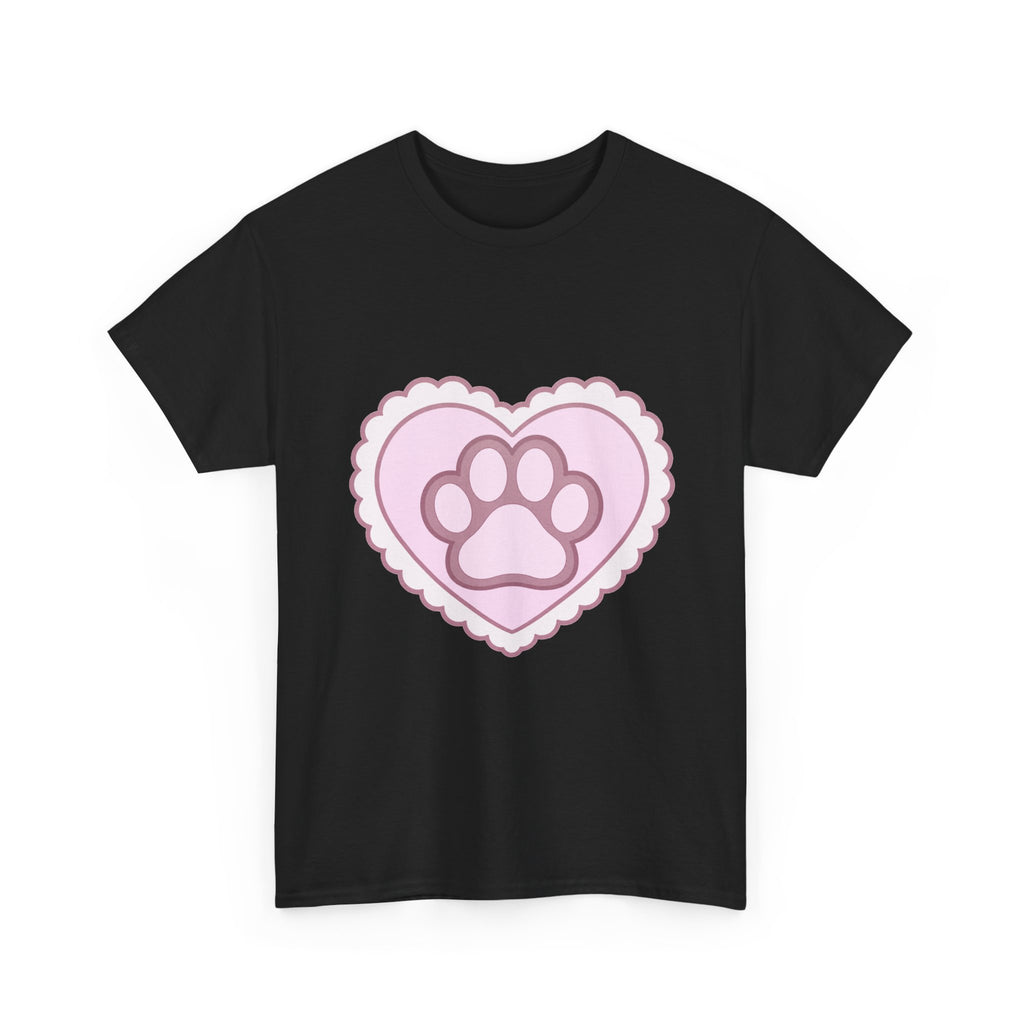 Pink Paw Heart Tee – 100% cotton -.-