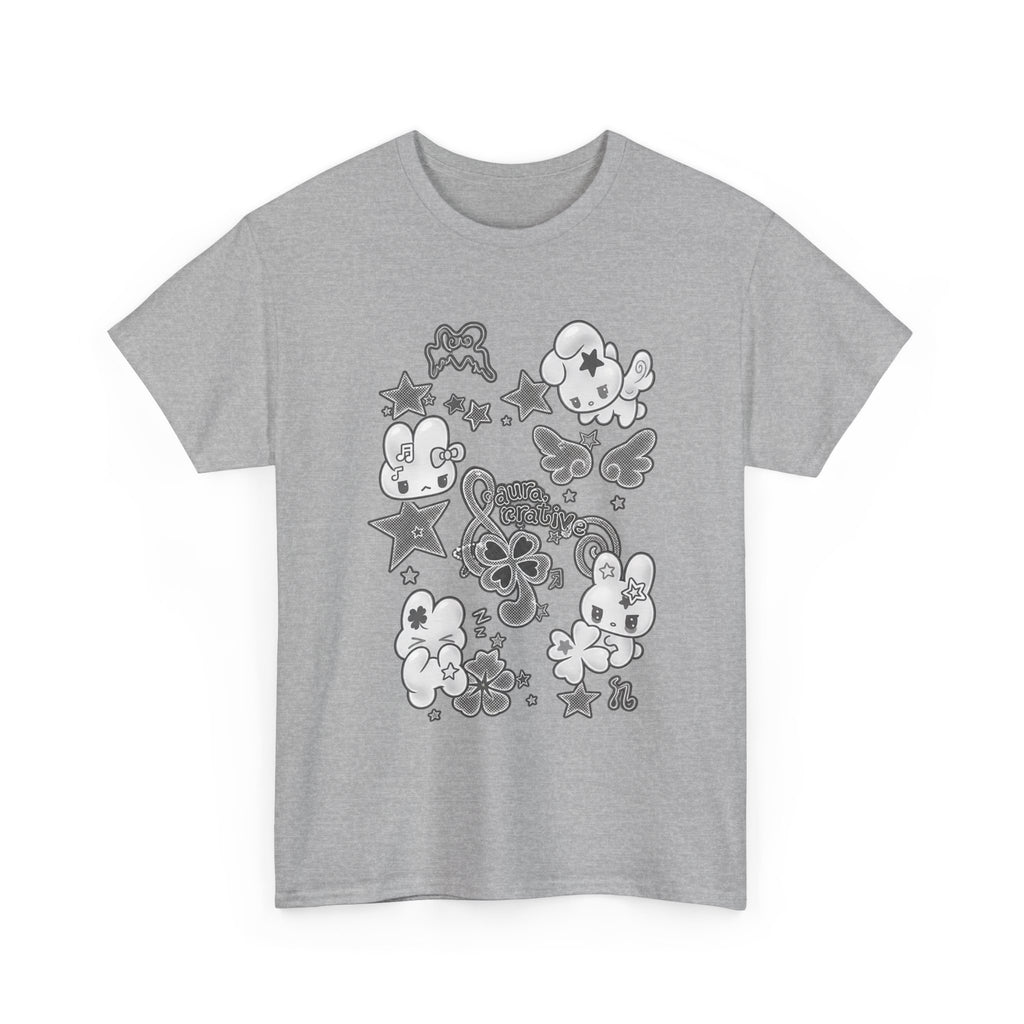 Cute Kawaii Characters Graphic Tee - 100% cotton