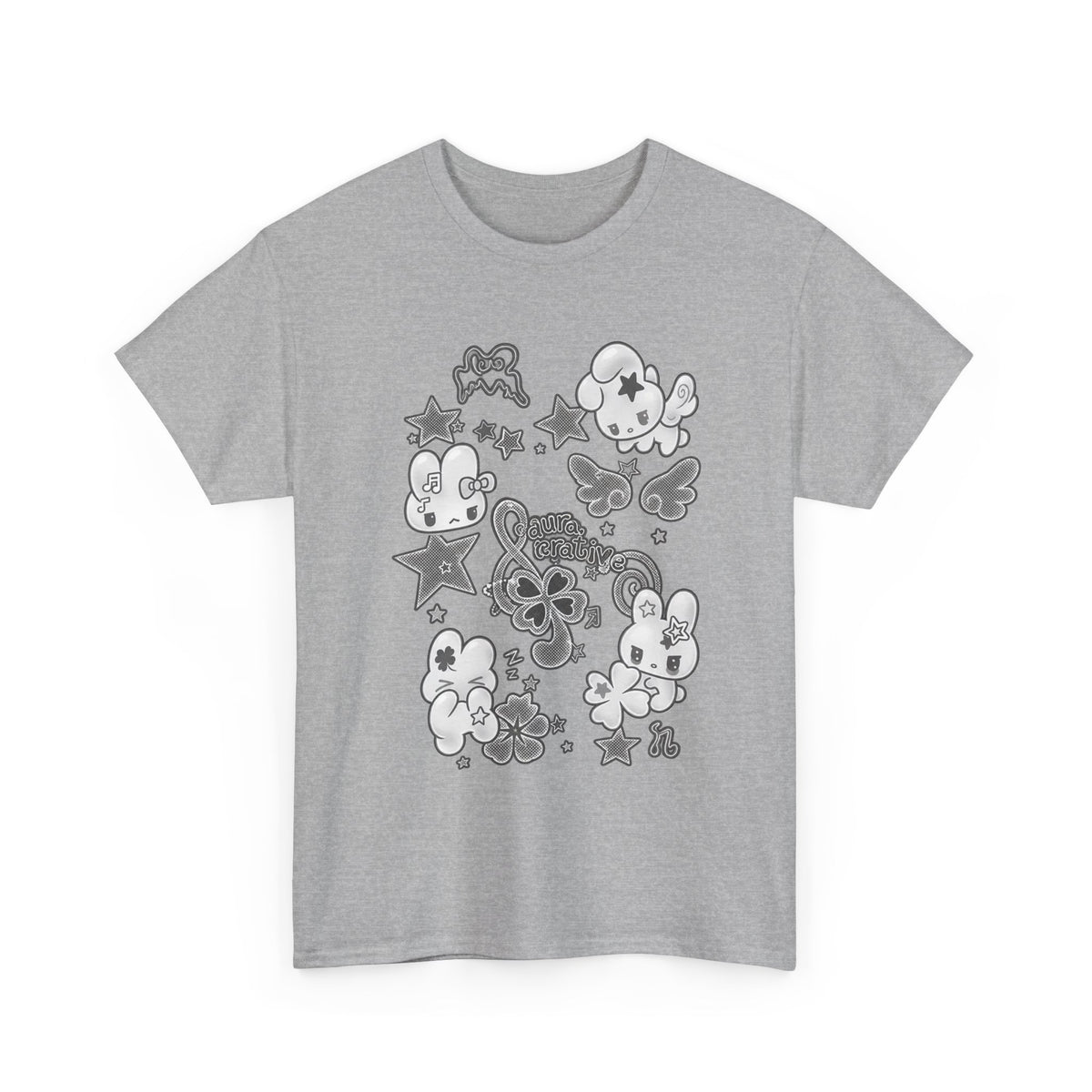 Cute Kawaii Characters Graphic Tee - 100% cotton