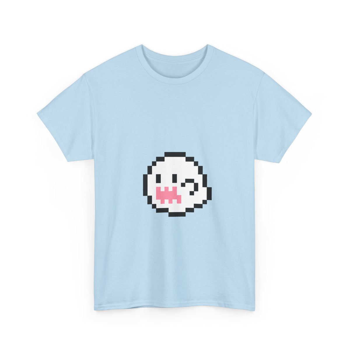 Pixel Kawaii Ghost Tee - 100% cotton