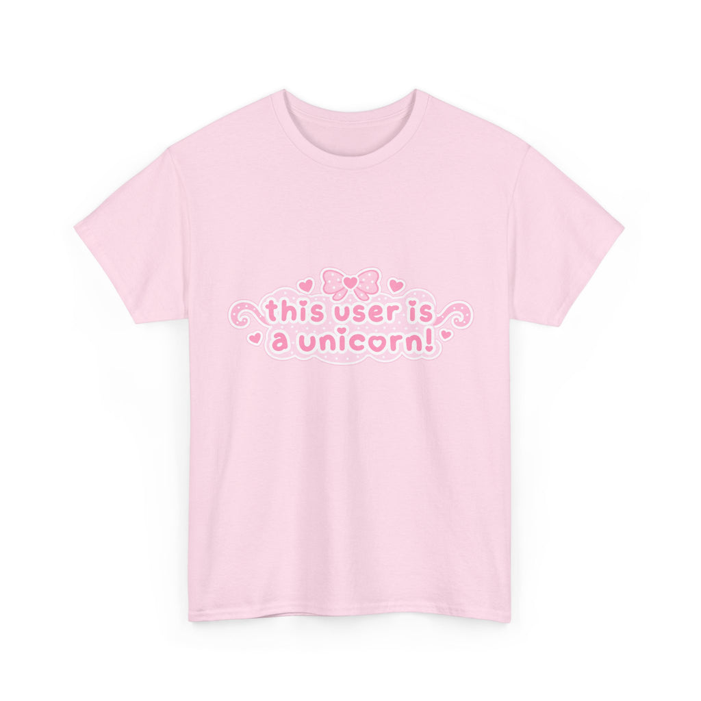 This User Is a Unicorn Tee – 100% cotton