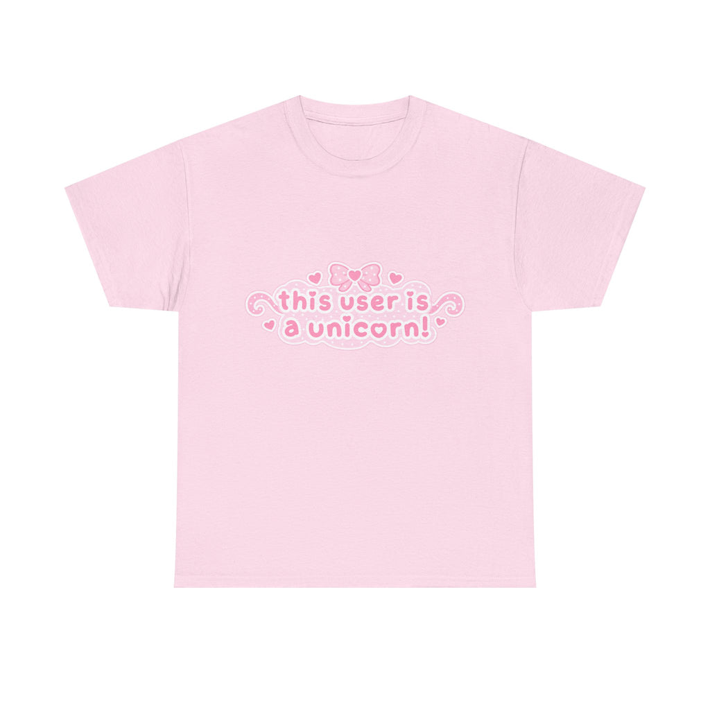 This User Is a Unicorn Tee – 100% cotton