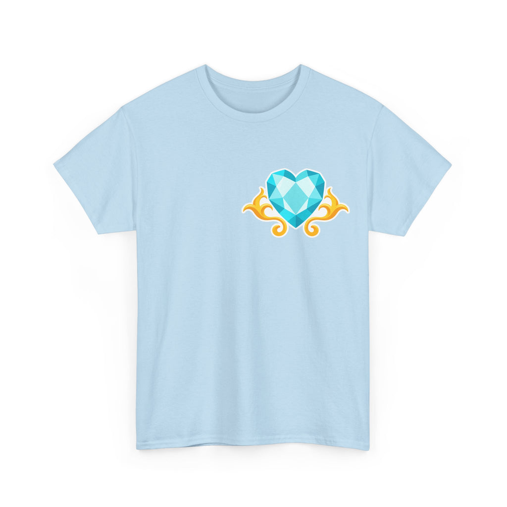 Heart Gem T-Shirt — Blue Jewel - 100% cotton