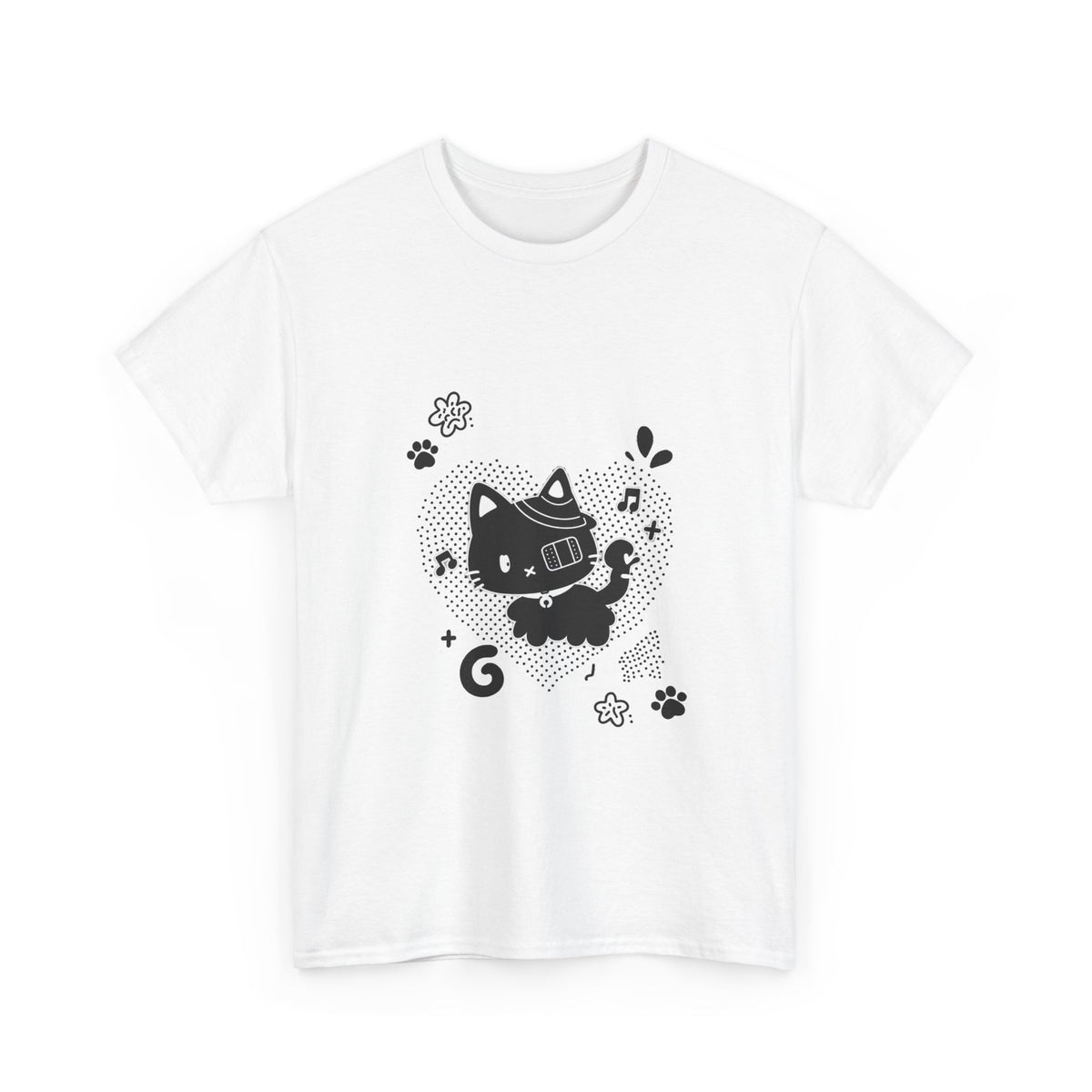 Kawaii Cat Robot Tee - 100% cotton