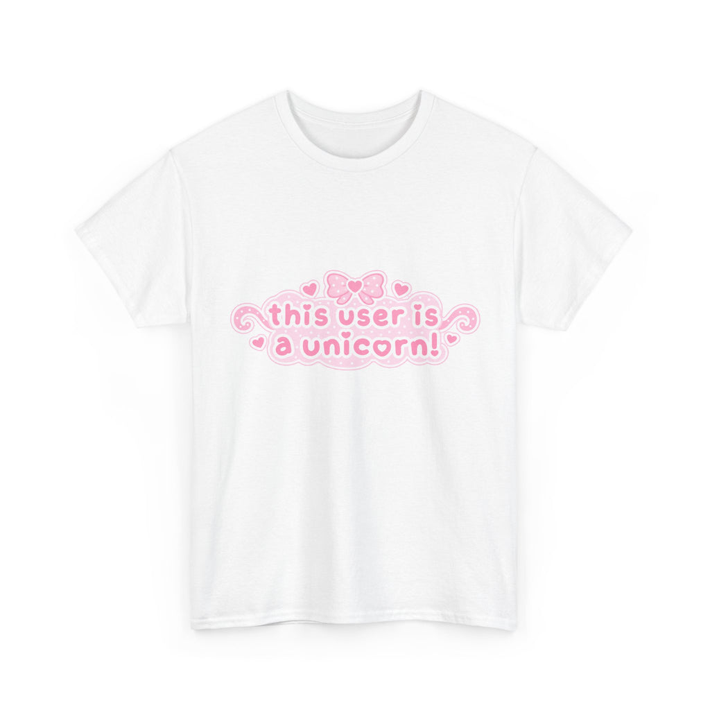 This User Is a Unicorn Tee – 100% cotton