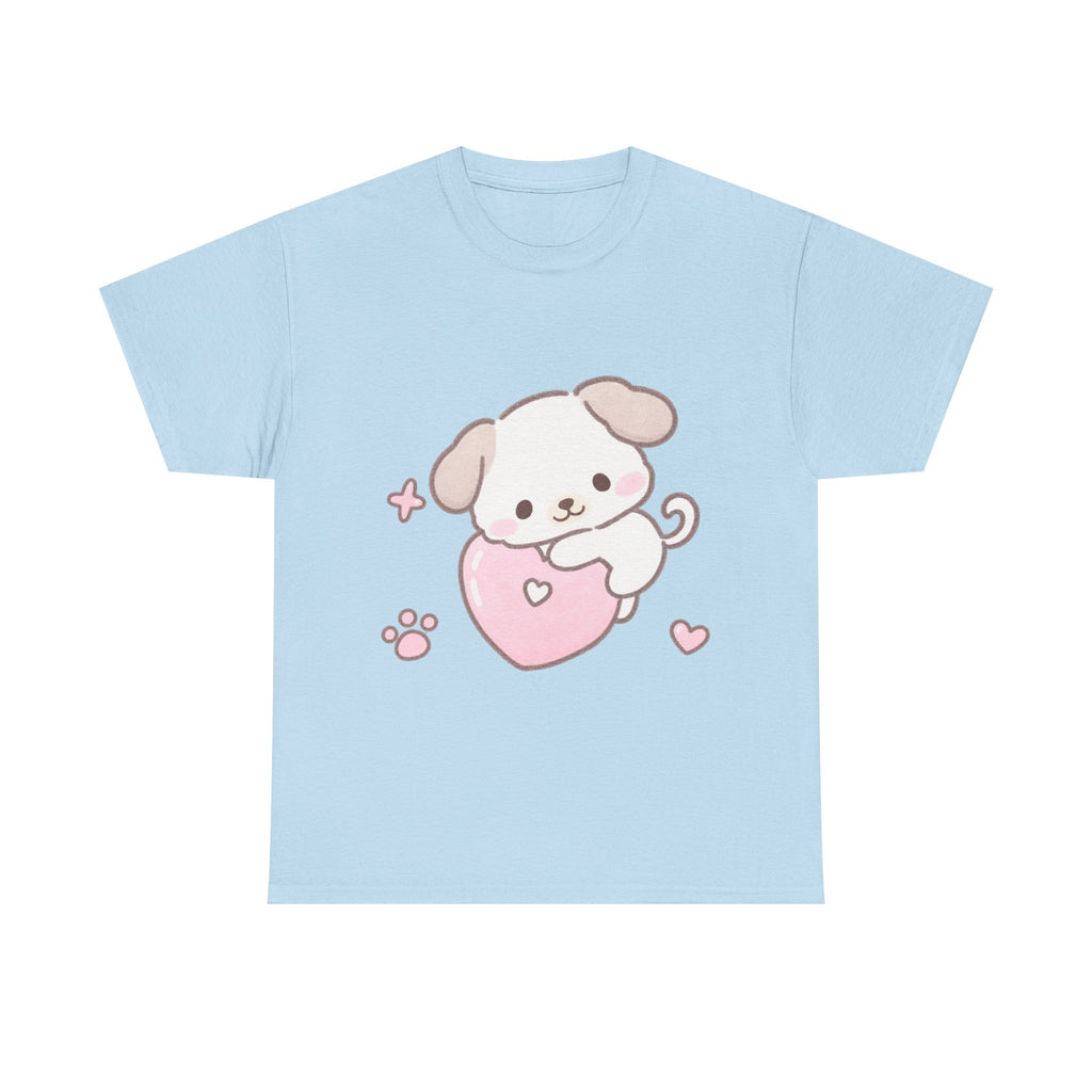 Cute Puppy Heart Tee - 100% COTTON