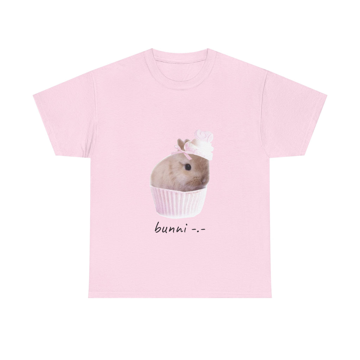 Bunni Cupcake Tee — Cute Bunny Cupcake Graphic T-Shirt