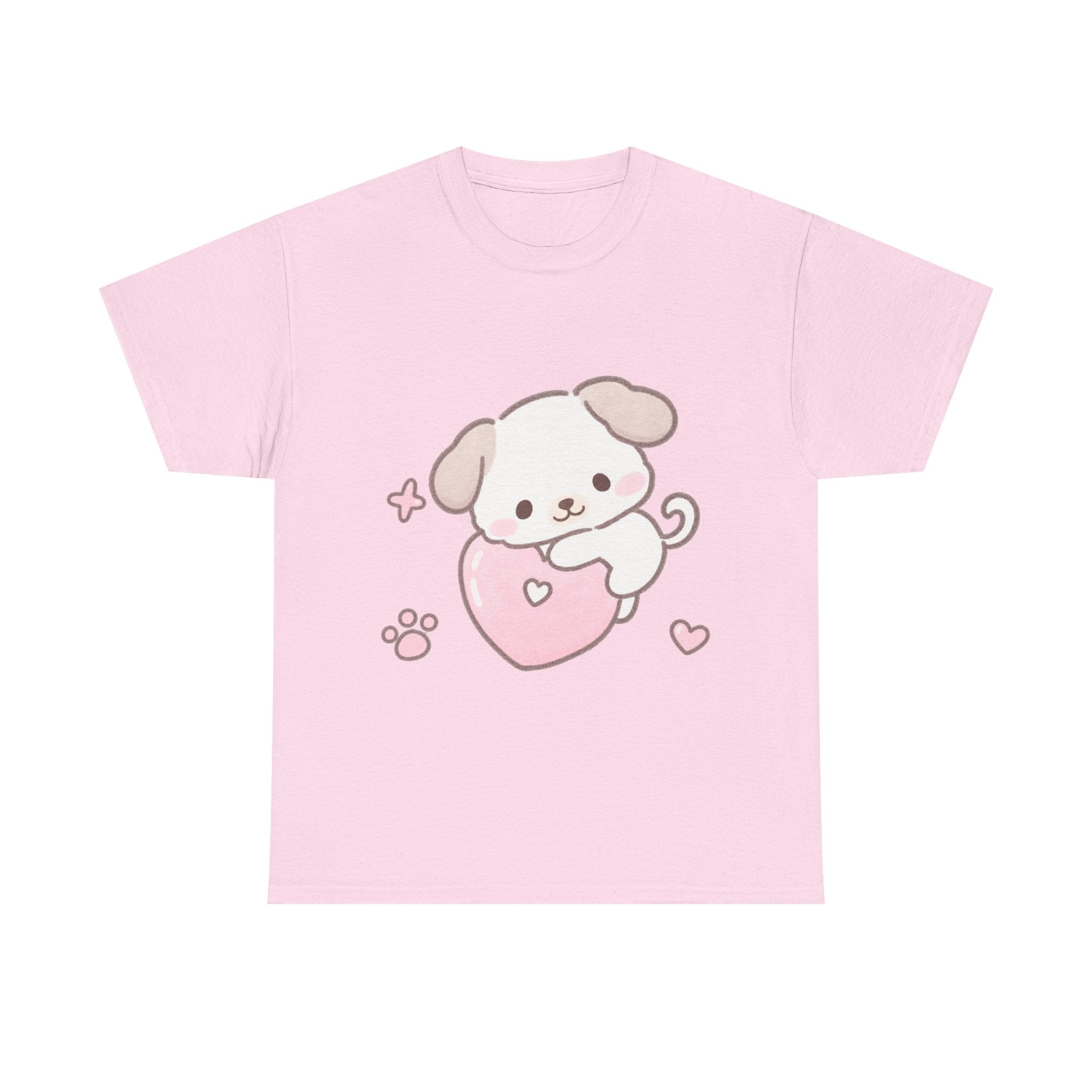 Cute Puppy Heart Tee - 100% COTTON