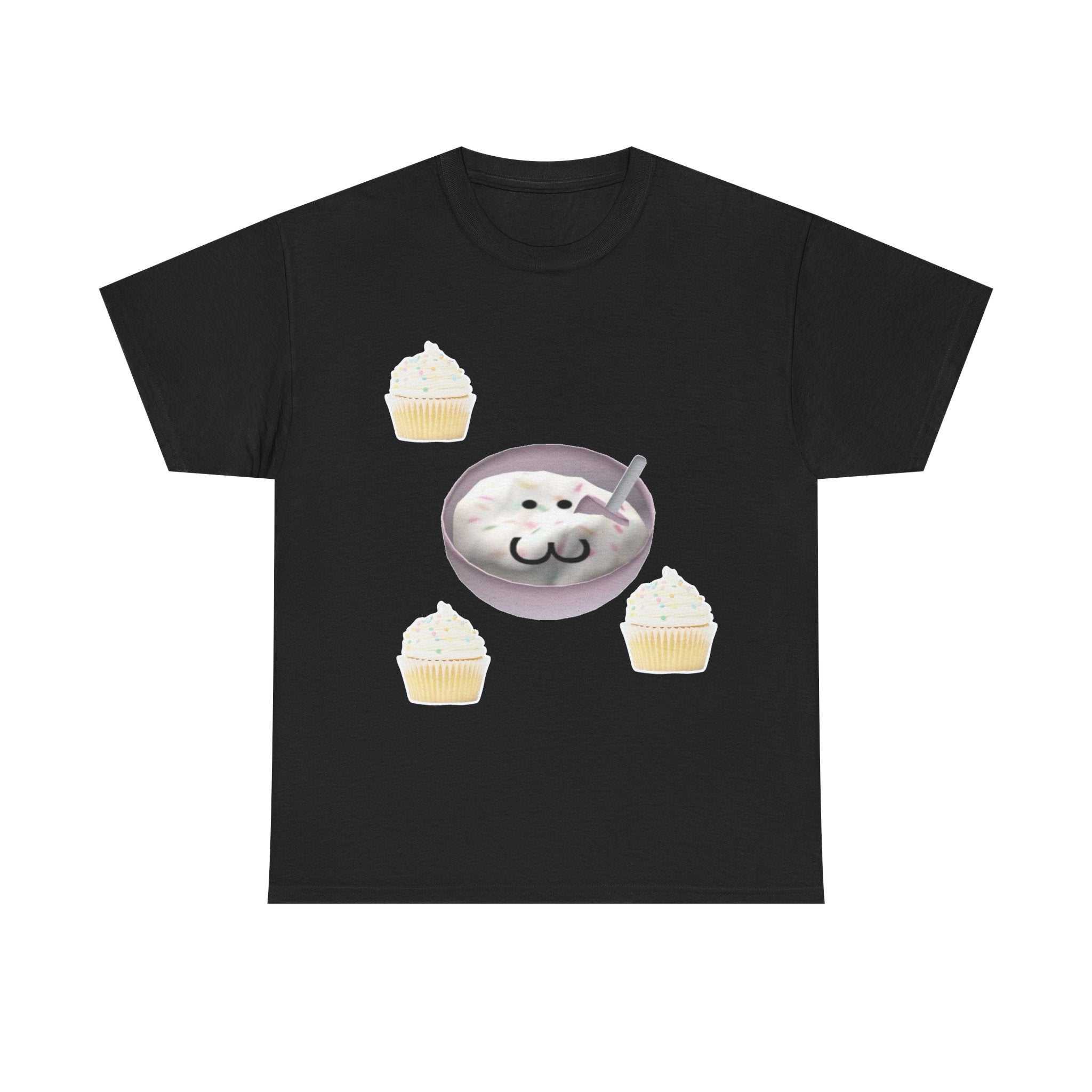 Cute Cat Latte T-Shirt — Kawaii Cat Coffee & Cupcake Tee